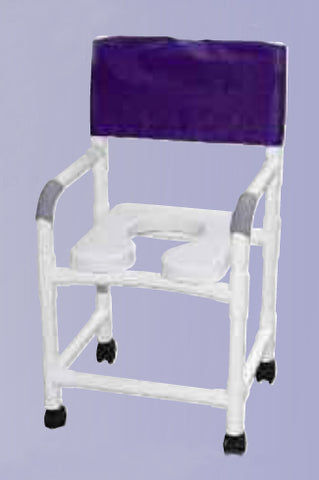 Shower Chair 18 Wide With Soft Seat Elongated Square Pail