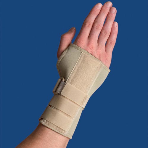 Thermoskin Carpal Tunnel Brace W Dorsal Stay Sm Right Beige