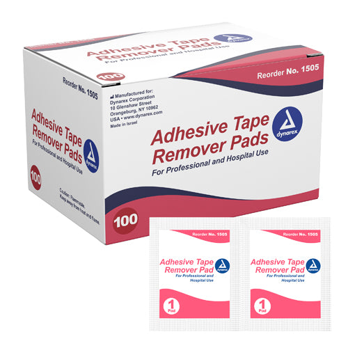 Adhesive Tape Remover Pads Bx/100 Individually Wrapped