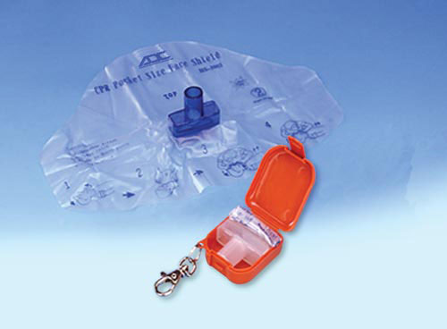 Adsafe CPR Face Shield Plus With Mouthpc And 1 Way Valve Orange