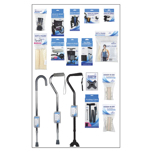 Planogram Mobility Aids & Accessories 3' x 60 Display