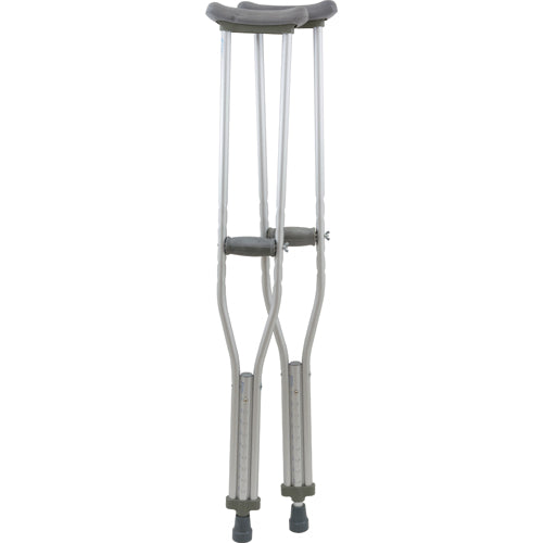 Aluminum Underarm Crutches Adult 5'2 -5'10 Pair Lightweight