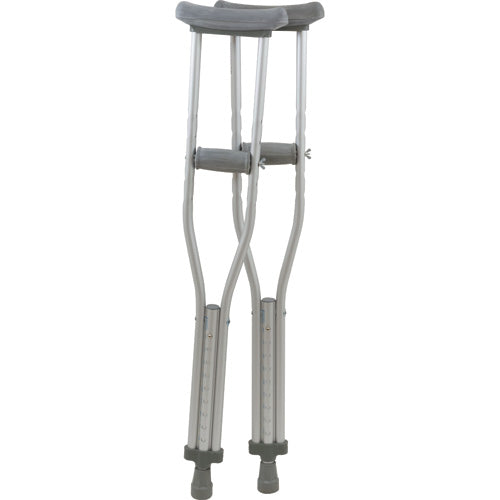 Aluminum Underarm Crutches Junior 4'6 - 5'2 Pair for Comfort