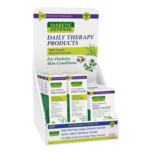 Diabetic Defense® Mix Display for Daily Foot Care