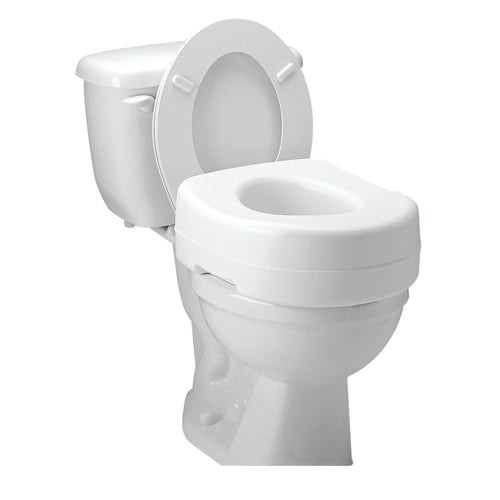 Carex Raised Toilet Seat for Comfort and Stability 5 Inch