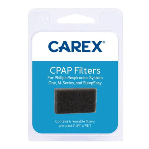 CPAP Filter Pk/6 Carex Foam Filters for Clean Air Supply