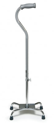 Lumex Silver Collection Quad Cane Low Profile Aluminum Base