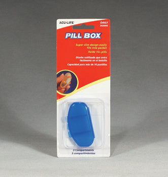 Pill Box-Daily (Kidney Shaped) With Three Compartments