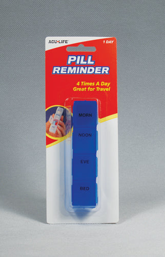 Pill Reminder-Daily Compact Organizer for Meds and Vitamins