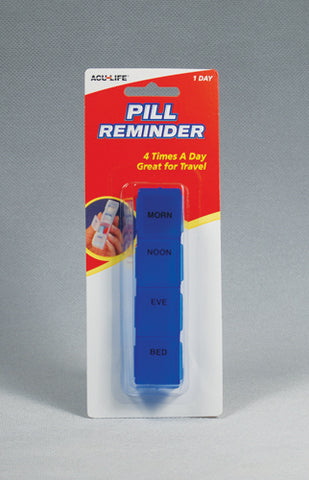 Pill Reminder-Daily Compact Organizer for Meds and Vitamins