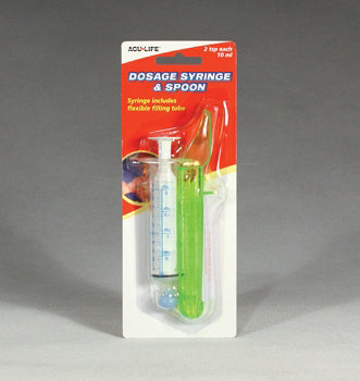 Dosage Syringe and Spoon Set with Easy Measurement Marks