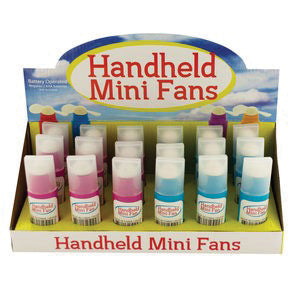 Handheld Mini Fans Countertop Display Pk/18 for Events