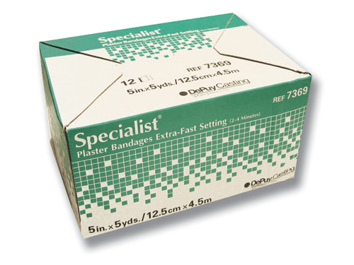 Specialist Plaster Bandages Fast Setting 4 x 5 Yards Bx/12