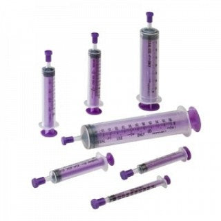 12mL Sterile Purple Oral Syringe 192/Case