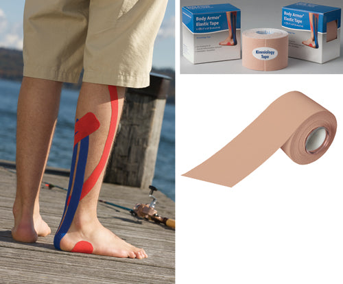 Kinesiology Tape 2 x 16.5' Beige for Pain Relief Support