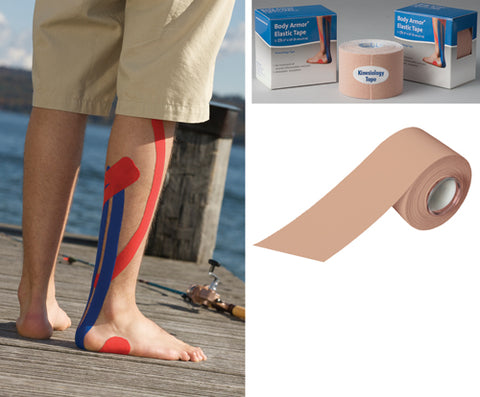 Kinesiology Tape 2 x 16.5' Beige for Pain Relief Support