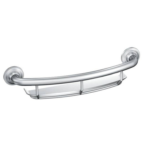 Integrated 16 Grab Bar with Integrated Shelf Chrome Finish