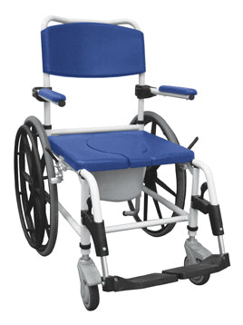 Shower/Commode Rehab Chair Aluminum with Adjustable Features