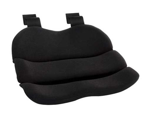 Obus Contoured Seat Cushion Black Bagged for Comfort Support