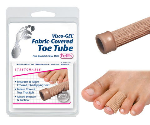 Visco-GEL Fabric-Covered Toe Tube Large for Toe Relief