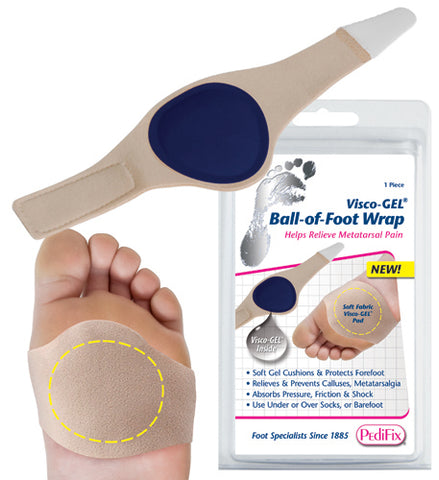 Visco-Gel Ball-of-Foot Wrap Small for Pain Relief and Comfort