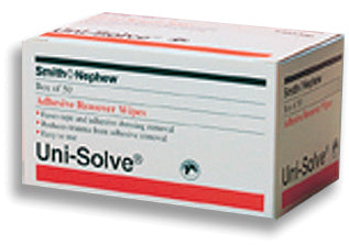 Uni-Solve Adhesive Remover Wipes Bx/50 for Skin Comfort