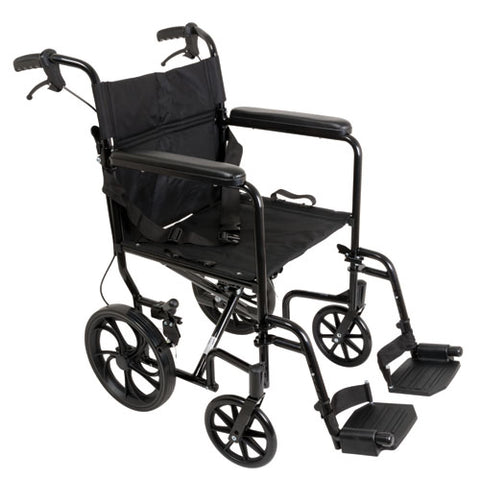 ProBasics Aluminum Transport Chair 12 Wheels Lightweight Design