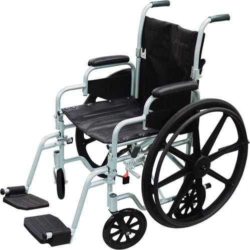 Poly-Fly Wheelchair Transport Lightweight Comb Chair 18 Inch