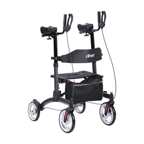 Elevate Upright Walker Gray for Enhanced Stability and Comfort