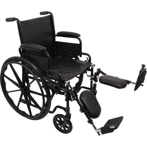 ProBasics K1 Ltwt Wheelchair 18 x16 Seat Flip Armrests ELR