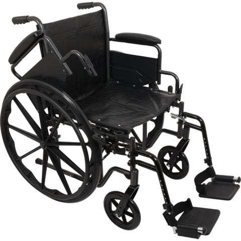 K2 Wheelchair 18 x16 Removable Desk Arms Swing Away Footrests