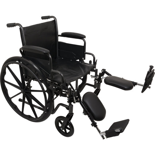 K2 Wheelchair 20 x16 Removbl Desk Arms Elevating Legrests