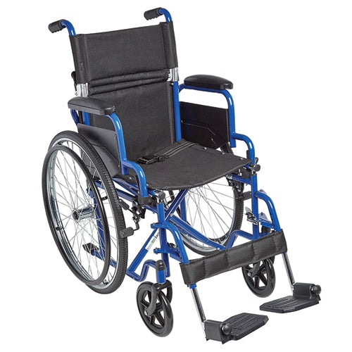 Ziggo Wheelchair Lightweight Folding 16 Blue for Kids