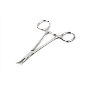 Halstead Mosquito Forceps Curved, 5", Silver