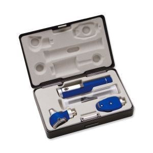 Diagnostix Pocket Oto/Oph Set 2.5V, 1 Handle, Royal Blue