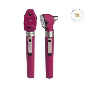 Diagnostix Pocket Oto/Oph Set 2.5V, Hal/Xen, Soft, Burgundy