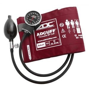 Diagnostix Aneroid Sphyg Adult, Burgundy, Disp Pkg, LF