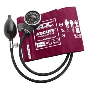 Diagnostix Aneroid Sphyg Adult, Magenta, Disp Pkg, LF