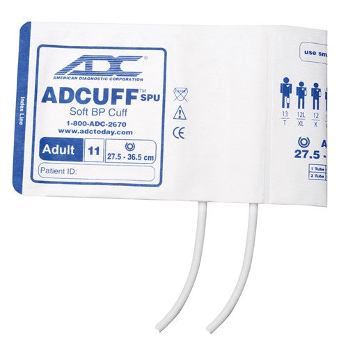 Adcuff Spu Cuff, 2 Tube Adult, Navy, No Conn, 20/Pkg