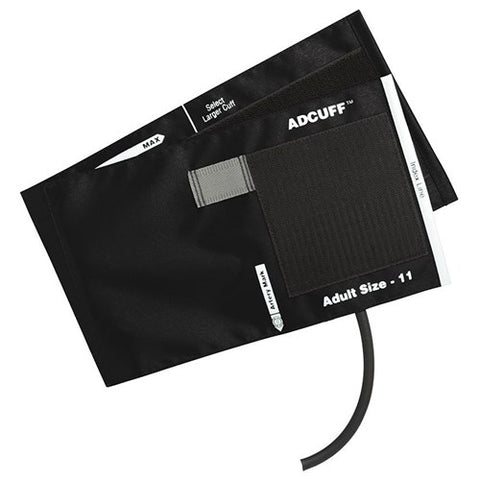 Adcuff & Bladder, 1 Tube Adult, Black, LF