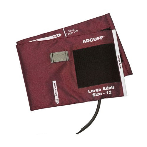 Adcuff & Bladder, 1 Tube w/891 Lrg Adult, Burgundy, LF