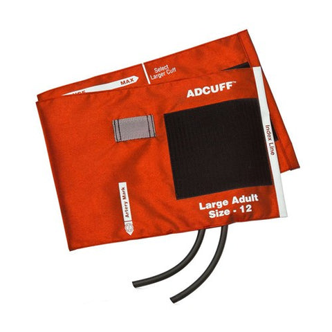 Adcuff & Bladder, 2 Tube Lrg Adult, Orange, LF