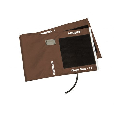 Adcuff & Bladder, 1 Tube Thigh, Brown, LF