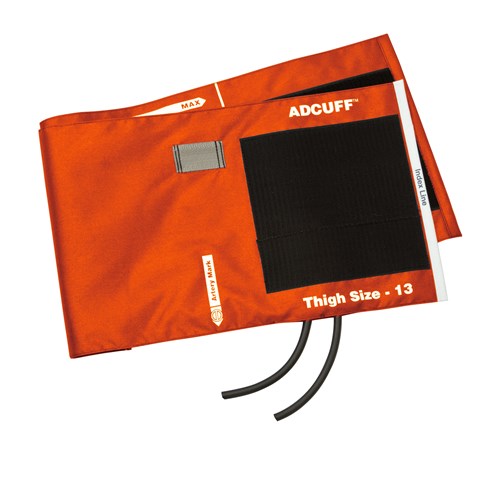 Adcuff & Bladder, 2 Tube Thigh, Orange, LF