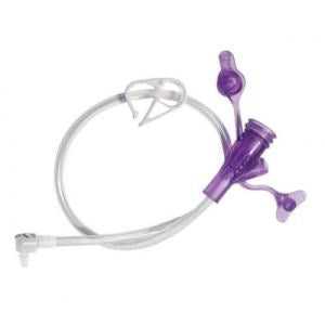 Mini Classic Gastric Set 24" Right Angle Clear Y-Port Extension Set Enfit 10/BX