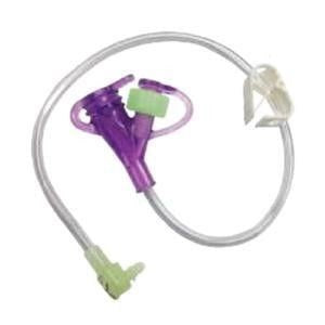 Minione Gastric Feed Set 12" Right Angle Hybrid Purple Y-Port Feed Set 10/BX