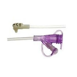 Minione Gastric Feed Set 12" Right Angle Purple Y-Port (w/ Enhanced Med-Port) 10/BX