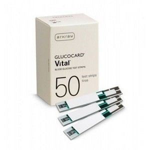 Glucocard Vital Test Strips 50/Box