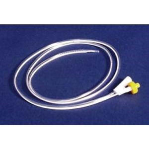 CORFLO Nasogastric / Nasointestinal NG Feeding Tube 6FR 22" Length ANTI-IV Connector with Stylet, Non Weighted 10/CS