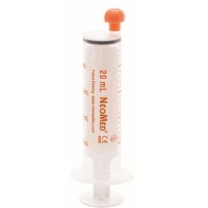 NEOMED Oral / Enteral Syringe Sterile NON ENFIT 20mL Orange 100/CS